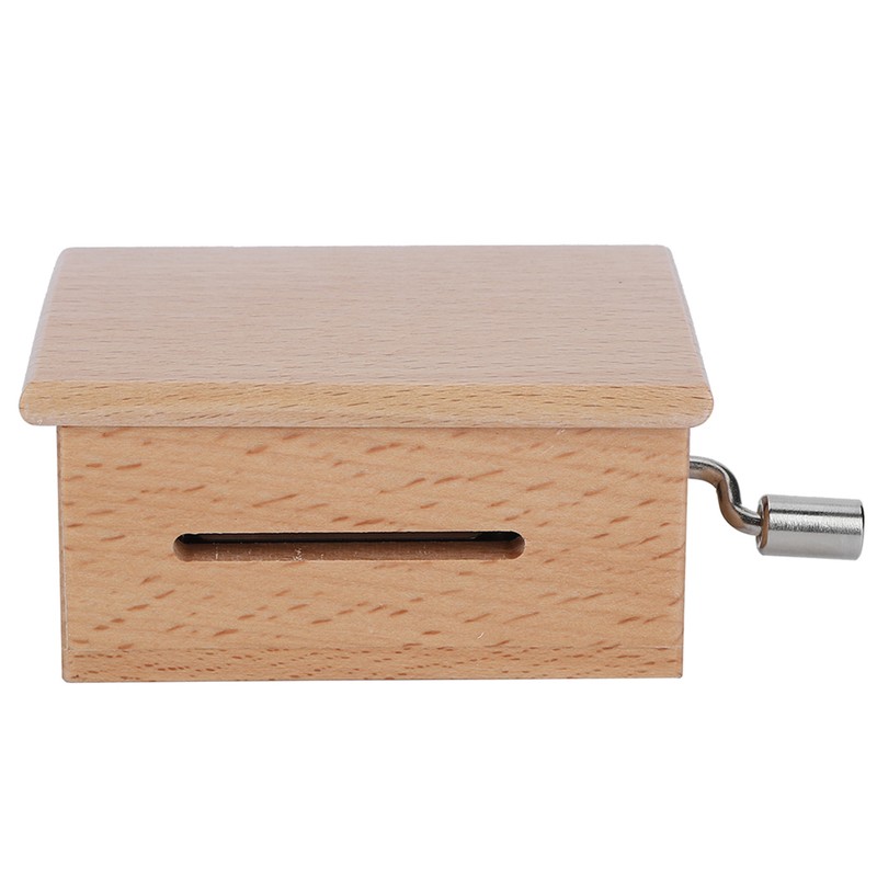 15 Note HandCranked Wooden Music Box with 7Pcs Blank Paper
