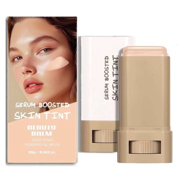 Beauty Balm Serum Boosted Skin Tint-A 3-in-1combining Foundation Stick, Lightweight