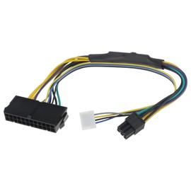 ECSiNG 24 Pin to 6 Pin ATX Power Adapter Cable Power Supply Adapter Cable Power Converter Adapter Cable Compatible with HP Z230 SFF 18E4 / Z220 SFF Workstation