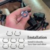 KPALAG 8 PCS Fuel Injector Connector Clips, Plug Retainer Clips