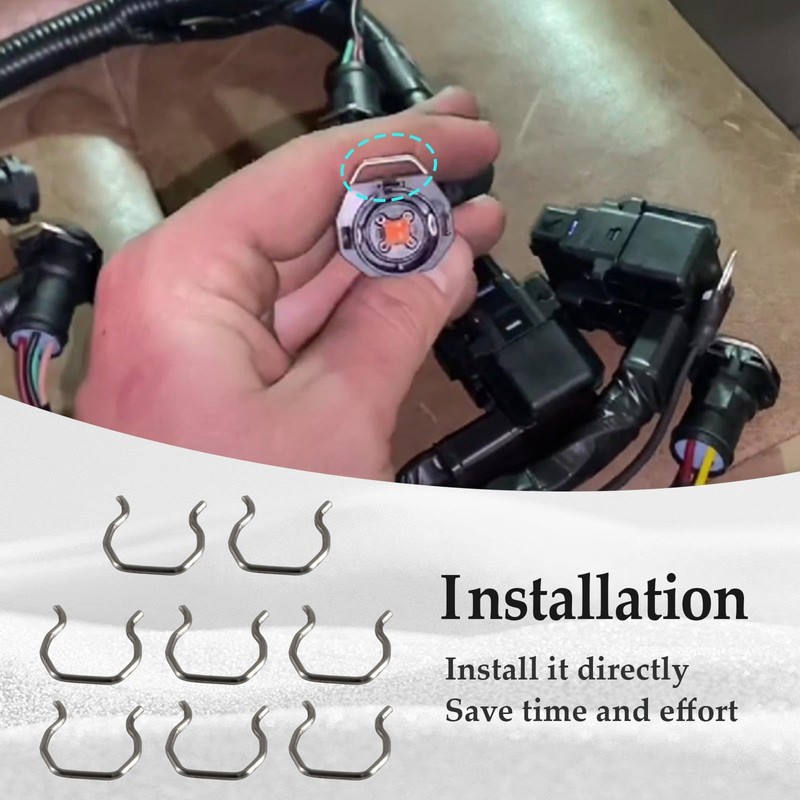 KPALAG 8 PCS Fuel Injector Connector Clips, Plug Retainer Clips