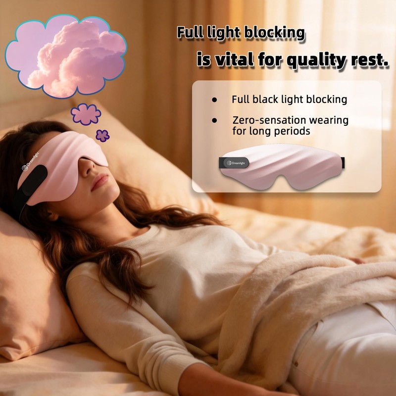 Silky-Touch 3D Bionic Airbag Sleep Mask, Blackout Luxury Smooth Eye