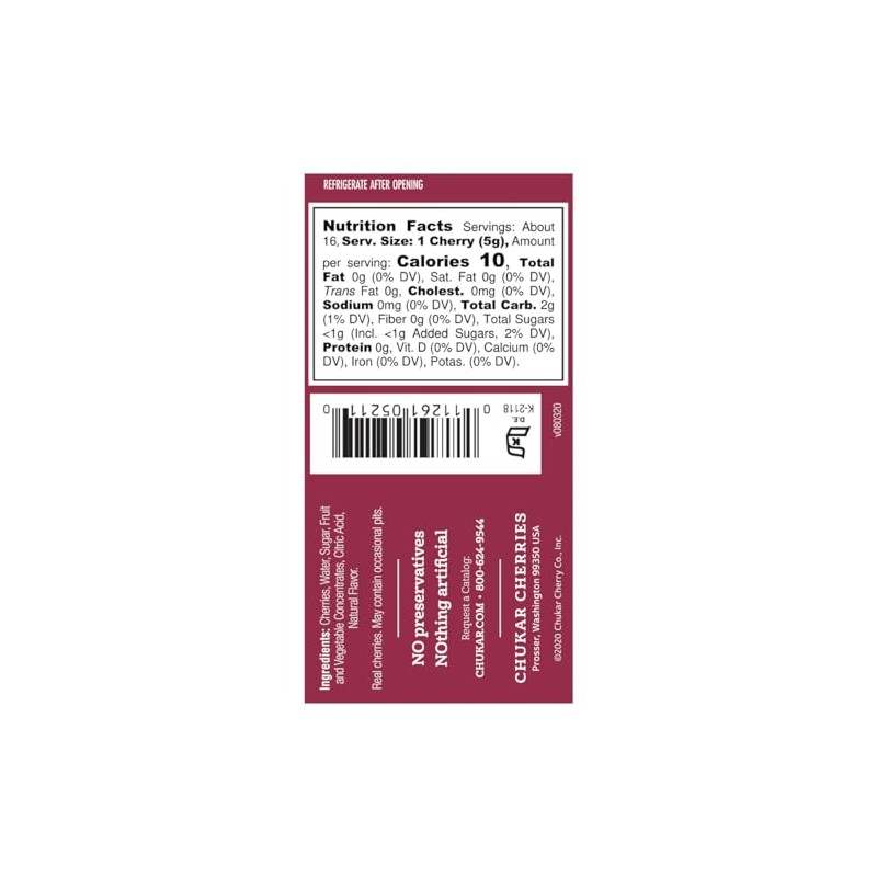 Chukar Cherries Cocktail Cherries (Pack of 1)