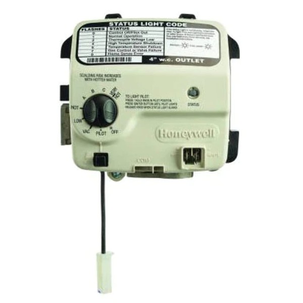 Honeywell WT8840B1500/U Water Heater Gas Control Valve, NAT 160 Degree F, 2" Cavity