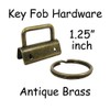 Key Fob Hardware with Key Rings Sets - 1" or