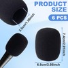 PAGOW 6 Pcs Microphone Cover, High Density Thickened Microphone Windscreens,