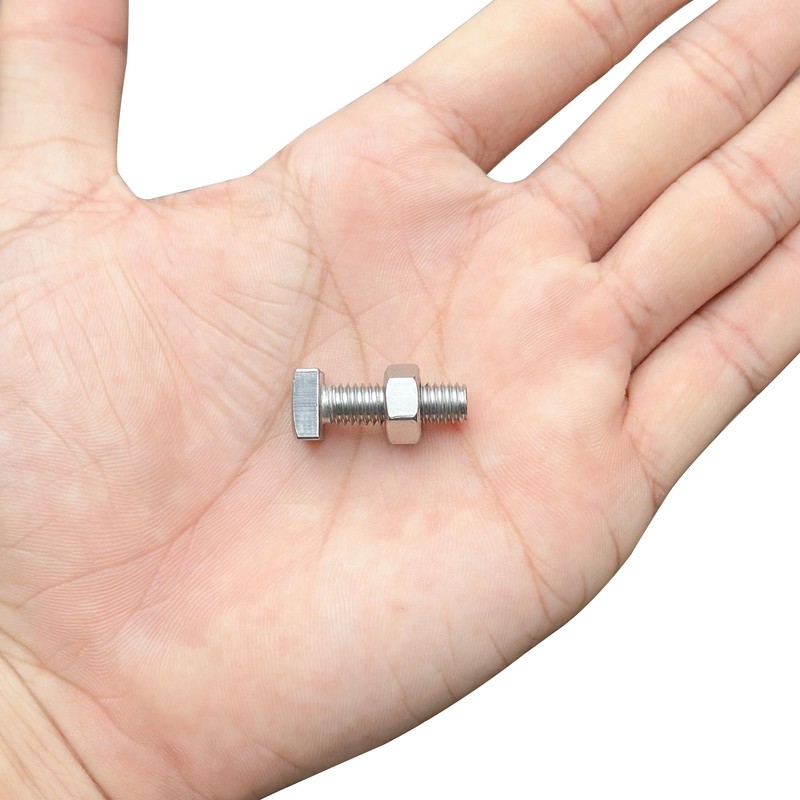 8 PCS Stainless Steel Square Head Bolts Screws (M6*20mm)