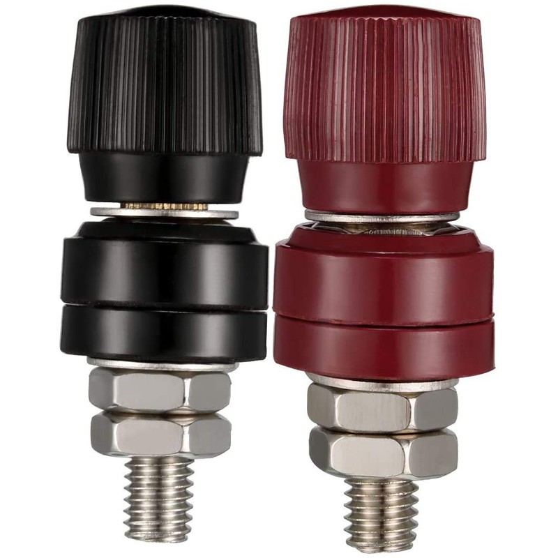 Eledabra 2 Pcs Terminal Binding Post M8 Threaded Diameter Binding