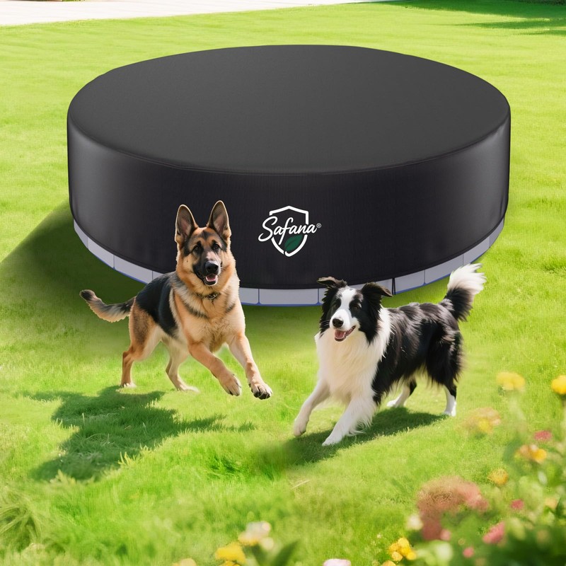 SAFANA 87 inch Round Dog Pool Cover [Upgrade 420D Thickened]