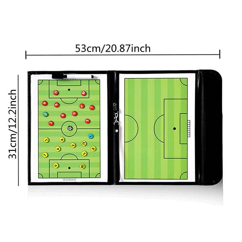 VolksRose Soccer Coaching Board, Soccer Tactics Board with Magnets and