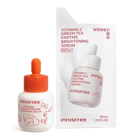 Innisfree VitaC Green Tea Enzyme Blemish Toning Serum 30ml + Refill 30ml / 이니스프리 비타씨 그린티 엔자임 잡티 토닝 세럼 30ml+리필 30ml