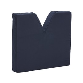 DMI Comfort Contoured Foam Coccyx Seat Cushion for Sciatica Back Pain with Supportive Hard Board Removable Insert for Chair or Wheelchair , Navy