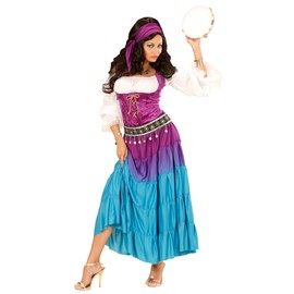 Widmann XL Ladies GIPSY ESME Costume for Circus Fortune Teller Fancy Dress Outfit Extra Large UK18-20 Adults Female