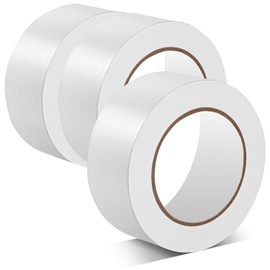 Amanbo 3-Pack Duct Tape White Heavy Duty -2 in 66 Yds Total Waterproof No Residue Strong Adhesive Duct Tape Tearable for Indoor Outdoor Use,Multi Purpose Home Repair