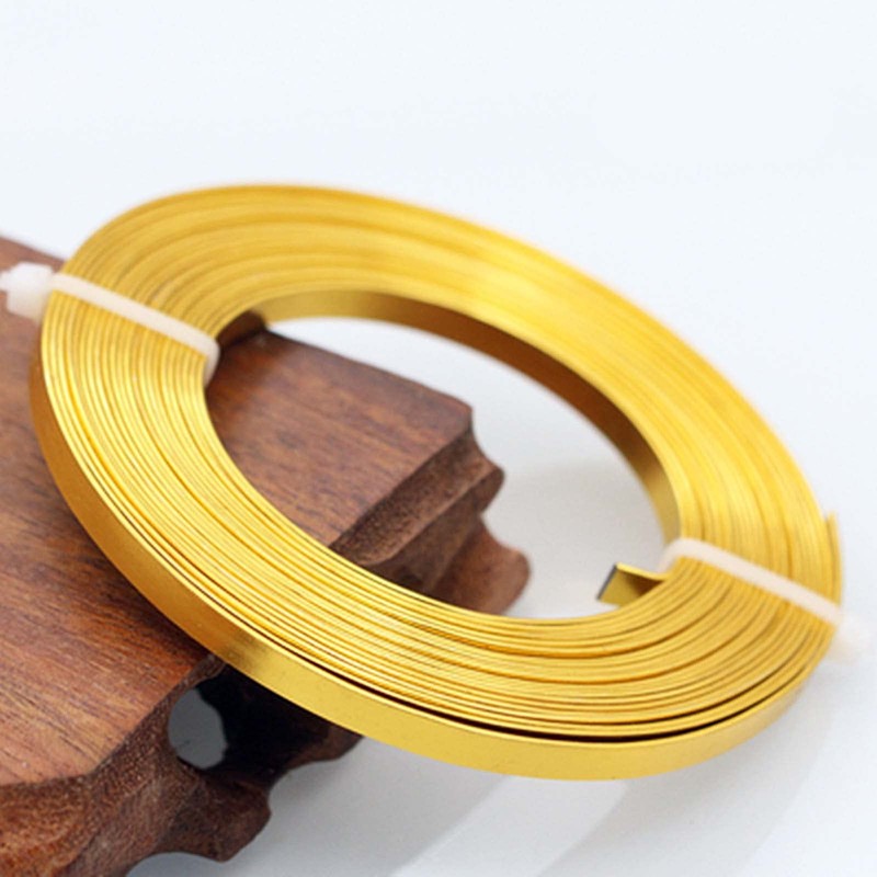 YINKE Flat Aluminum Wire, 2 Rolls, 32.8 ft (10 m)