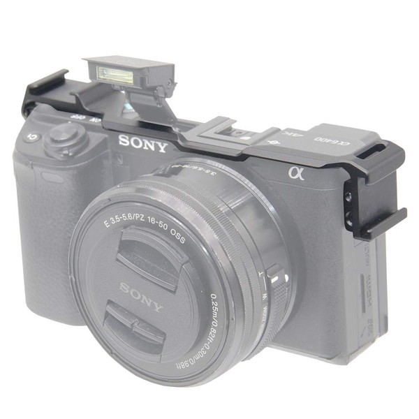 Dual Cold Shoe Adapter Relocation Plate, Easy Hood Microphone Extension