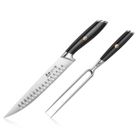 Cangshan L Series 2-Piece Carving Set, Forged German Steel, Black, 1026955