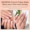 ZAHRVIA French Press On Nails - Square Full Cover Nageltips