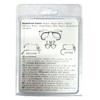 Metal Eyeglasses Cable Temple Coversion Soft Rubber Includes Instructions |