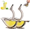 AUAUY Manual Lemon Squeezer, Acrylic Manual Lemon Slice Squeezer, Bird