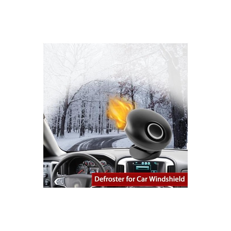 12V Protable Car Heater, 150W Windshield Defroster Defogger, Quick Heating,