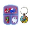 Mario Sandwich Lunch Snack Box Multi Compartment Kids Children School