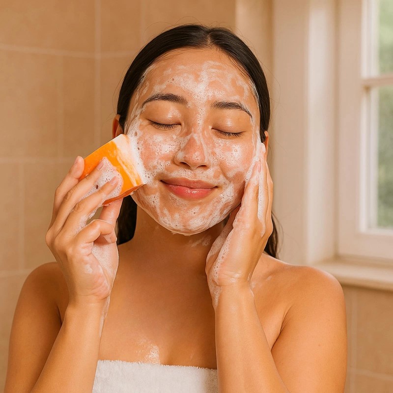 Jabón Triple Blanco con Placenta Kójica Glutación y Ácido Natural