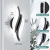 CANEOE Modern LED Wall Sconce 6000K Black Indoor Wall Light