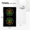 Wovoto Black Kitchen Dish Towel Set of 2, Ancient Life