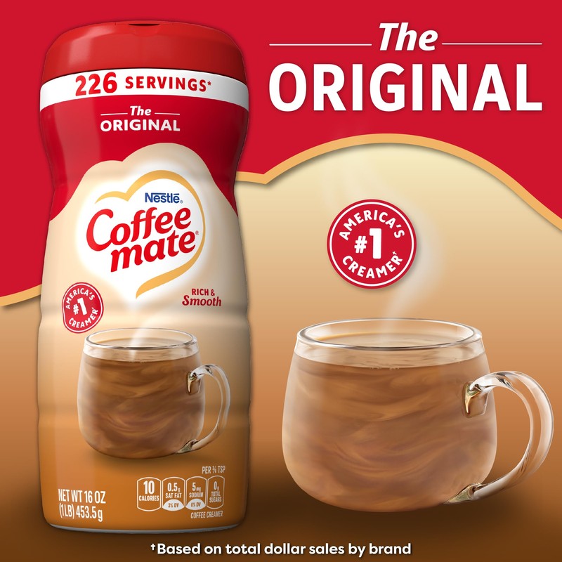 Nestle Coffee Mate Coffee Creamer Original, Pack of 12 (16