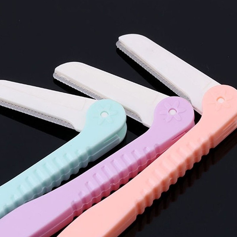 Glamza 3 Pack Eyebrow Brow Shaper Razor & Dermaplaning Safe