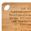 Mr. & Mrs. Panda Bambus - Schneidebrett Spruch Kundensupporterin Heldin