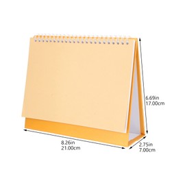 Operitacx Diy Blank Desk Calendar Hand Painted Planner Calendar for Home School Office Decorative Standing Calendar Stickers 1 Set of Desktop Memo Book