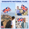Yingnner 12 Pack British Union Jack UK Stick Flags Small