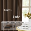 KangBang Brown Pinch Pleat Blackout Curtains 84 Inch Length for