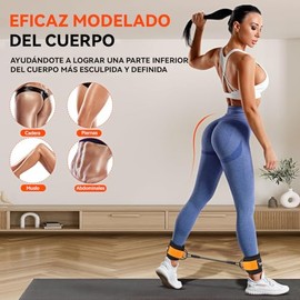 Ligas De Resistencia para Tobillos - con Niveles De Resistencia Ajustables Equipamiento De Entrenamiento para Glúteos Y Piernas para Fitness Y Entrena