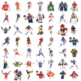 100PCS American Football Stickers Super Bowl Sunday Rugby Stickers Laptop Stickers for Water Bottles,Book, Skateboards, Luggage ect.