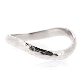 Sovats Ladies Chic Hammered Thumb Ring, Sterling Silver