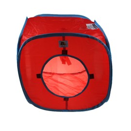 Emours Flexible Collapsible Cat Cube Kitty Play Bed Expandable Tunnel Cat Toys,Red