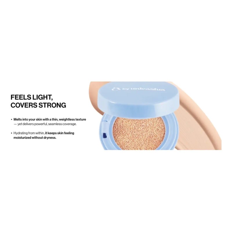 Base Cushion Unleashia Bae Bae Blue Cobertura Total