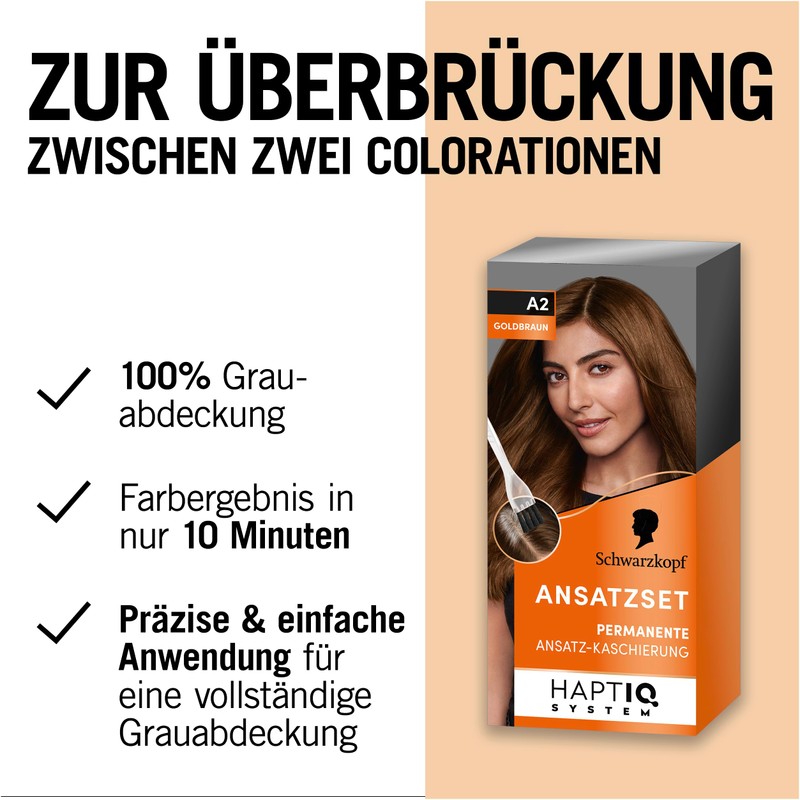 Schwarzkopf Root Set A2 Golden Brown Level 3 (3 x