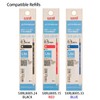 Mitsubishi Pencil Tri-Color Ballpoint Pen, Jetstream Prime, Lite Touch Ink,