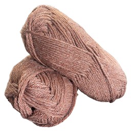 Revolution Fibers - Juego de 2 madejas de hilo DK de peso | 80% lana merino, 20% mezcla de hilo de seda | Peso DK #3, 3.4 oz/100 gramos, 240 yardas en total | Punto y tejido (marrón piña)
