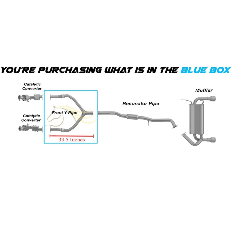 Exhaust Front Flex Y-Pipe Compatible for 2003-2006 Nissan 350Z 3.5L