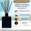 Urban Naturals Smoked Vanilla Reed Diffuser Set with Vanilla Bean,