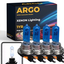 Argo 4Pcs H15 Headlight Bulb 100w Xenon White 6000k 12V Full High Low Dipped Main Beam Super Bright Halogen Upgrade Pj26t-1 715 H15 Bulb Front DRL Daytime Running Lights Car Bulbs