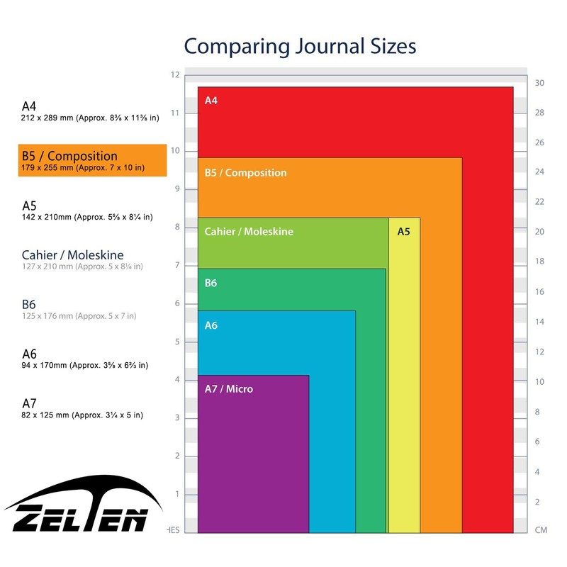 Zelten Loose Leaf Perforated Paper Refills Paper for 6-Hole Binder