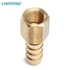 LTWFITTING No Lead Brass Fitting Coupler/Adapter 5/16" Hose Barb x