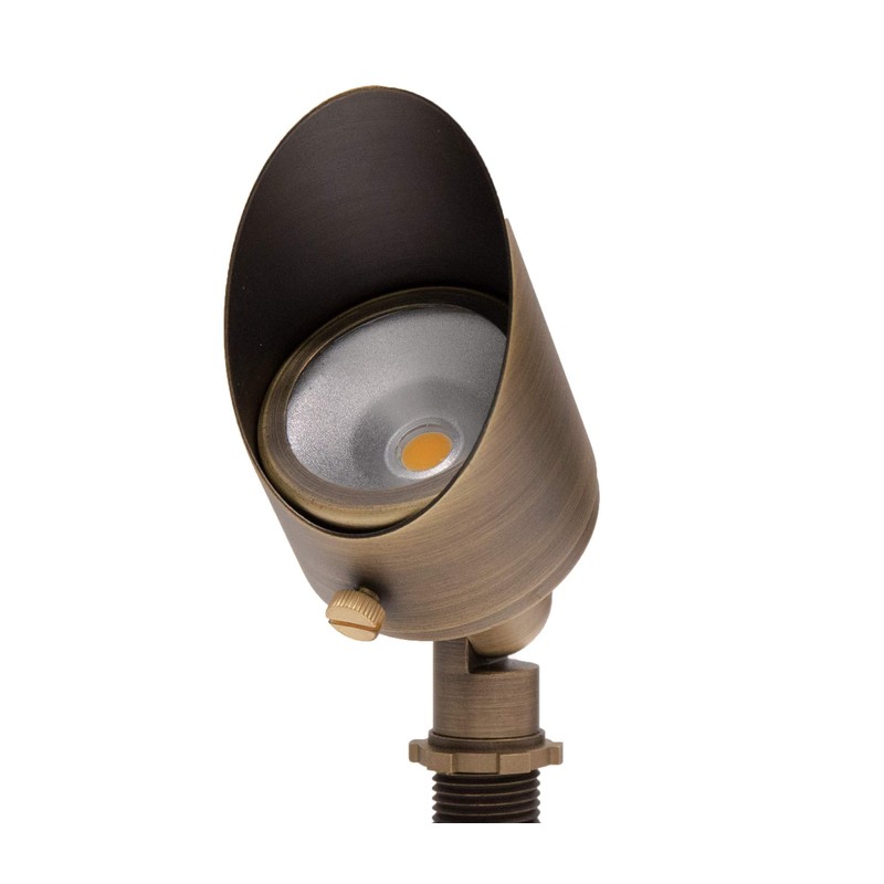 Lumen Logic 12V 6W Solid Brass (Bronze) LED Outdoor Spotlight