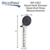 RecPro RV Handheld Shower Head and Hose with Shut Off